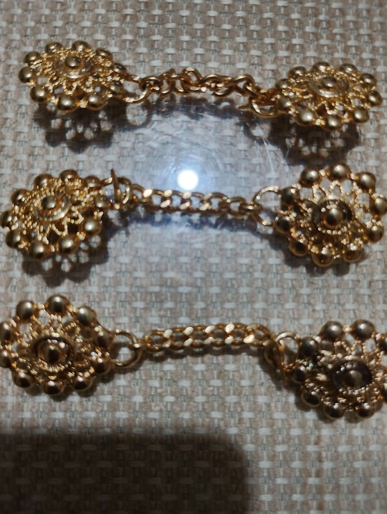 3 broches de cadena para chaquetas 